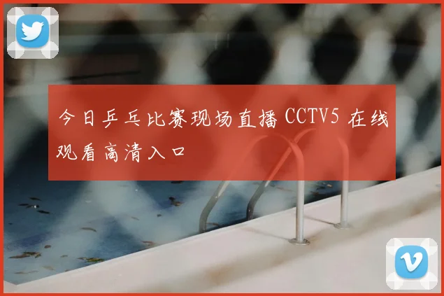 今日乒乓比赛现场直播 CCTV5 在线观看高清入口